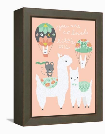 Alpaca Party You are so Loved-Heather Rosas-Framed Stretched Canvas