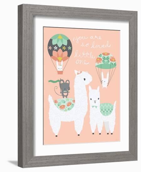 Alpaca Party You are so Loved-Heather Rosas-Framed Art Print