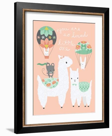 Alpaca Party You are so Loved-Heather Rosas-Framed Art Print