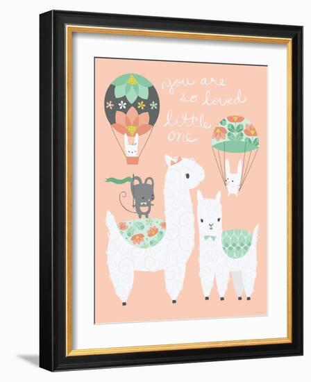 Alpaca Party You are so Loved-Heather Rosas-Framed Art Print