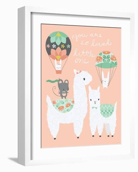 Alpaca Party You are so Loved-Heather Rosas-Framed Premium Giclee Print