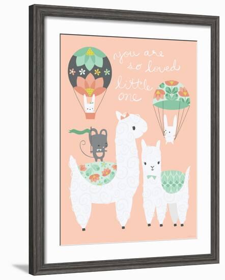 Alpaca Party You are so Loved-Heather Rosas-Framed Art Print