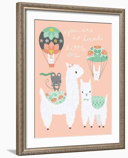 Alpaca Party You are so Loved-Heather Rosas-Framed Art Print