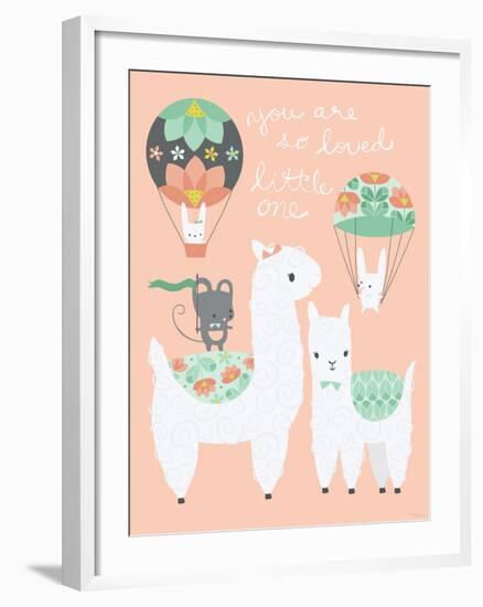 Alpaca Party You are so Loved-Heather Rosas-Framed Art Print