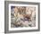 Alpacas on a Mountain Path-John Edwin Noble-Framed Giclee Print