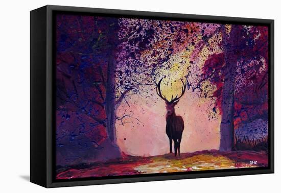 Alpenchalet Country Style The Deer in the Forest-Markus Bleichner-Framed Stretched Canvas