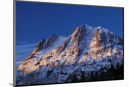 Alpenglow on Carson Peak Above Silver Lake, Eastern Sierra, California-David Wall-Mounted Photographic Print