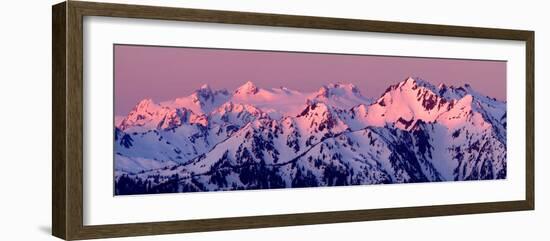 Alpenglow on Mt Olympus-Douglas Taylor-Framed Photo