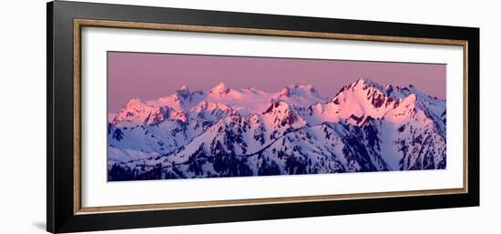 Alpenglow on Mt Olympus-Douglas Taylor-Framed Photo