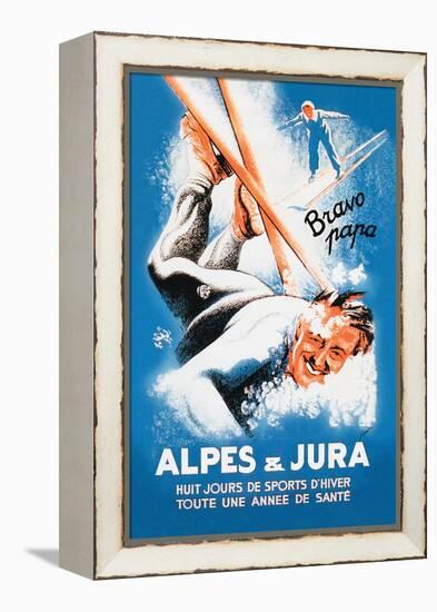 Alpes and Jura-Eric De Coulon-Framed Stretched Canvas