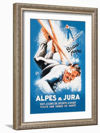 Alpes and Jura-Eric De Coulon-Framed Art Print