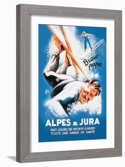 Alpes and Jura-Eric De Coulon-Framed Art Print