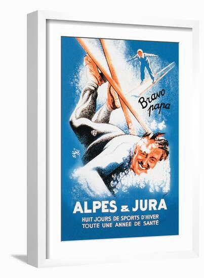 Alpes and Jura-Eric De Coulon-Framed Art Print