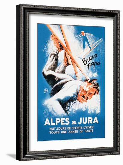 Alpes and Jura-Eric De Coulon-Framed Art Print