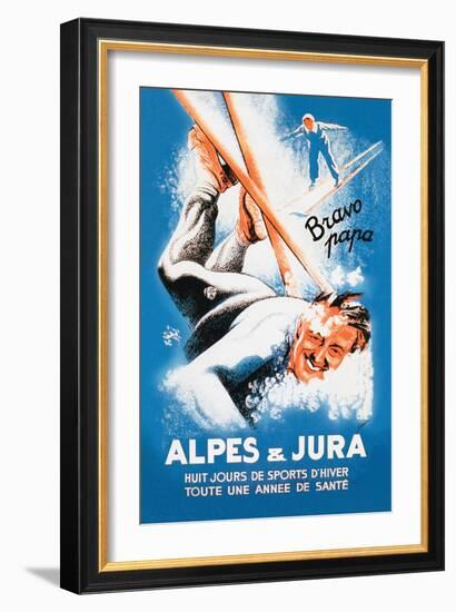 Alpes and Jura-Eric De Coulon-Framed Art Print