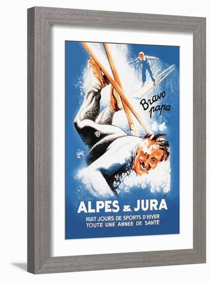 Alpes and Jura-Eric De Coulon-Framed Art Print