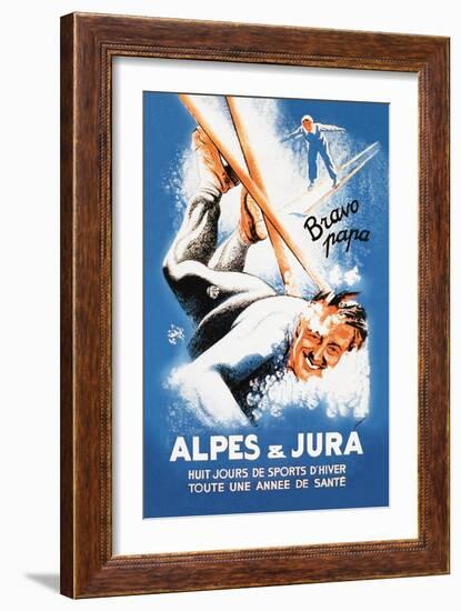 Alpes and Jura-Eric De Coulon-Framed Art Print