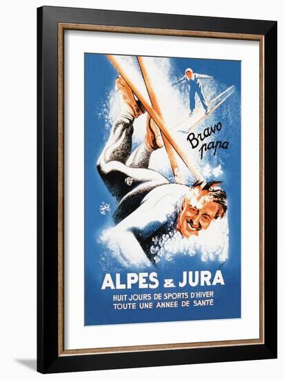 Alpes and Jura-Eric De Coulon-Framed Art Print