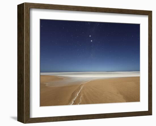 Alpha and Beta Centauri Seen from the Beach in Miramar, Argentina-Stocktrek Images-Framed Photographic Print