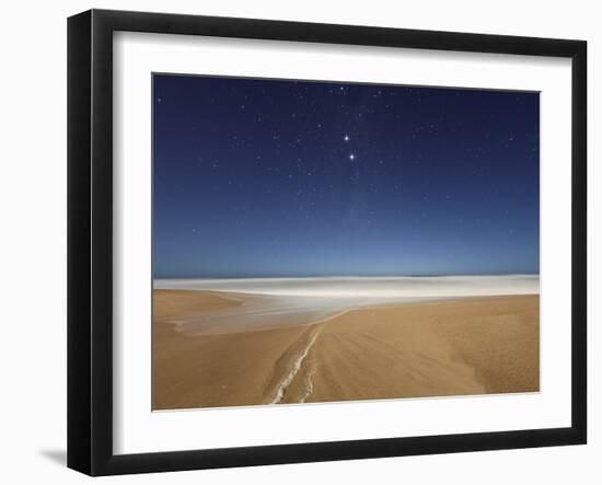 Alpha and Beta Centauri Seen from the Beach in Miramar, Argentina-Stocktrek Images-Framed Photographic Print