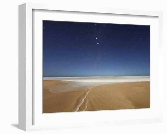 Alpha and Beta Centauri Seen from the Beach in Miramar, Argentina-Stocktrek Images-Framed Photographic Print