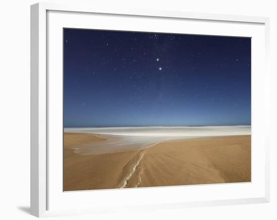 Alpha and Beta Centauri Seen from the Beach in Miramar, Argentina-Stocktrek Images-Framed Photographic Print