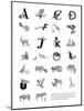 Alphabet Animals A-Z-Stacy Hsu-Mounted Art Print