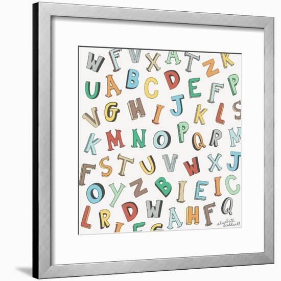 Alphabet Animals Letters-Elizabeth Caldwell-Framed Giclee Print