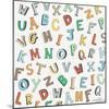 Alphabet Animals Letters-Elizabeth Caldwell-Mounted Giclee Print