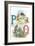 Alphabet Animals, P and Q-null-Framed Art Print