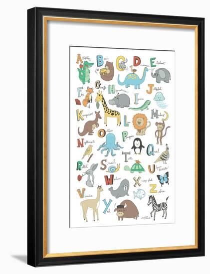 Alphabet Animals-Elizabeth Caldwell-Framed Giclee Print