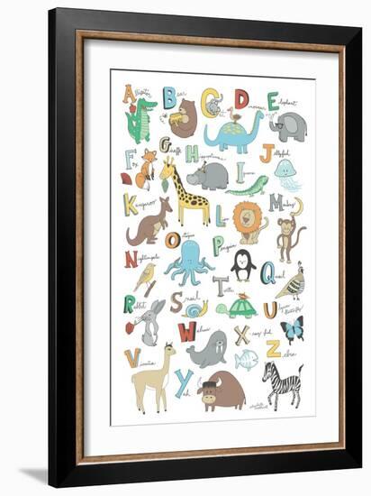 Alphabet Animals-Elizabeth Caldwell-Framed Giclee Print