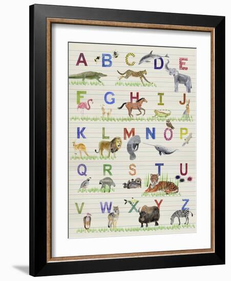 Alphabet Animals-Alicia Ludwig-Framed Art Print