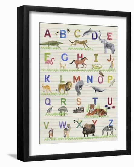 Alphabet Animals-Alicia Ludwig-Framed Art Print