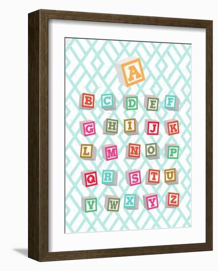 Alphabet Blocks-Bella Dos Santos-Framed Art Print