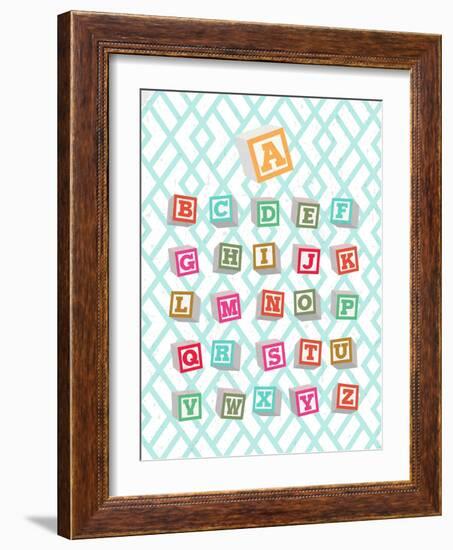 Alphabet Blocks-Bella Dos Santos-Framed Art Print