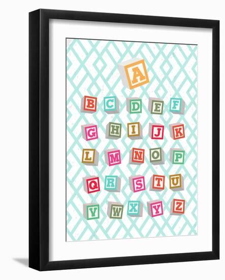 Alphabet Blocks-Bella Dos Santos-Framed Art Print