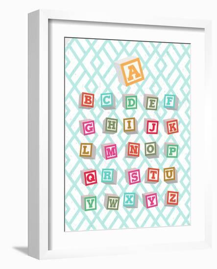 Alphabet Blocks-Bella Dos Santos-Framed Art Print