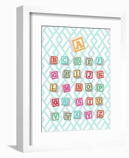 Alphabet Blocks-Bella Dos Santos-Framed Art Print