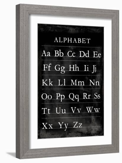 Alphabet Chart-Vision Studio-Framed Art Print