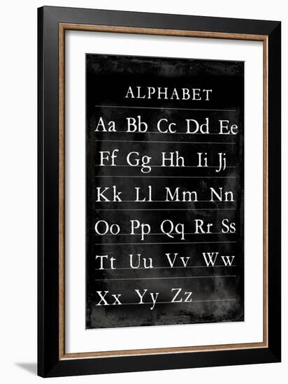 Alphabet Chart-Vision Studio-Framed Art Print