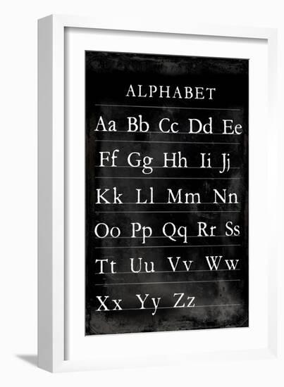 Alphabet Chart-Vision Studio-Framed Art Print