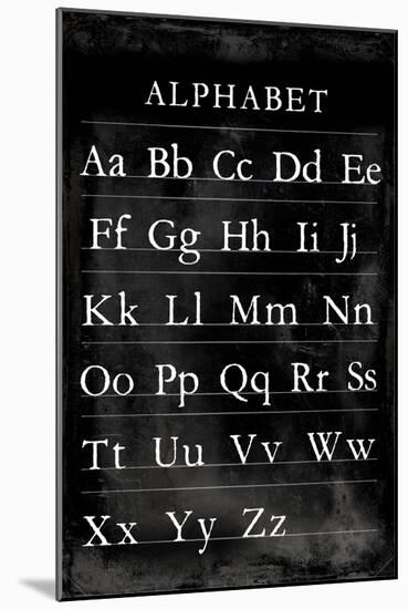 Alphabet Chart-Vision Studio-Mounted Art Print