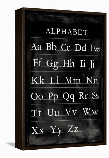 Alphabet Chart-Vision Studio-Framed Stretched Canvas