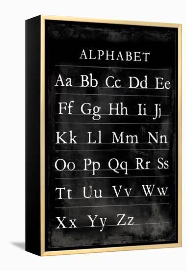 Alphabet Chart-Vision Studio-Framed Stretched Canvas