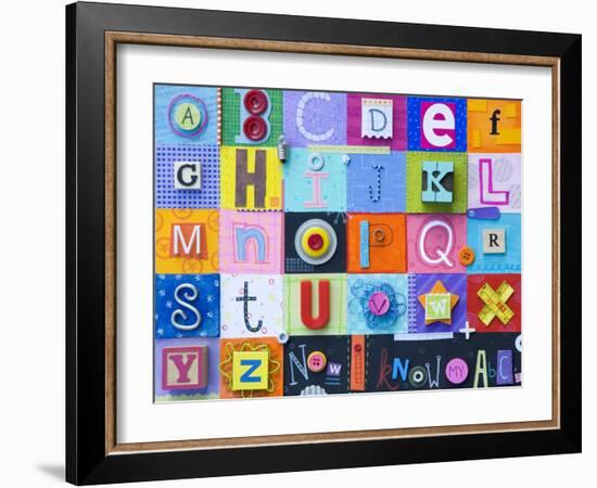 Alphabet Collage-Holli Conger-Framed Giclee Print