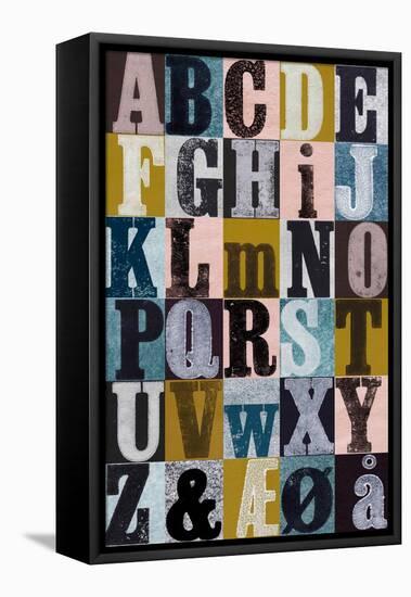 Alphabet Color-Pernille Folcarelli-Framed Stretched Canvas