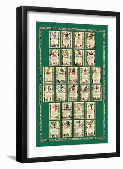 Alphabet Composite Sheet-Tony Sarge-Framed Premium Giclee Print