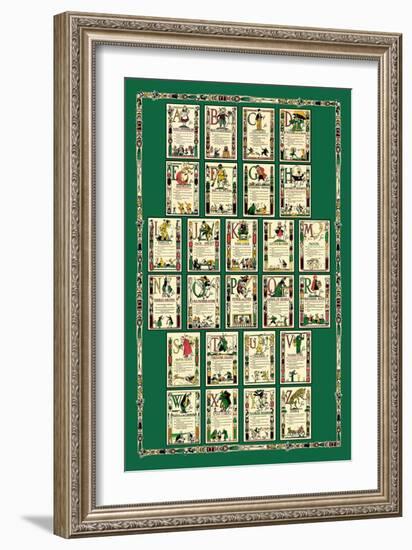 Alphabet Composite Sheet-Tony Sarge-Framed Art Print