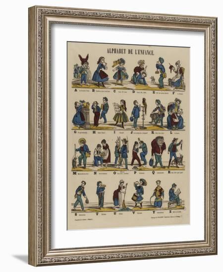 Alphabet de l'enfance-null-Framed Giclee Print